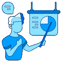 Image illustrant un personnage montrant des statistiques